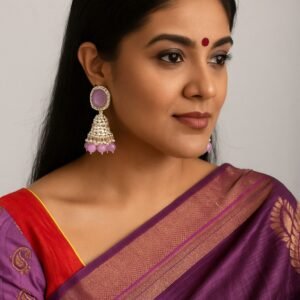 Purple Royale Jhumkas