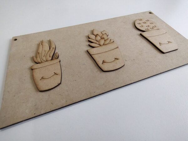 MDF Snake Plant, Aloe Vera and Cactus - Image 3