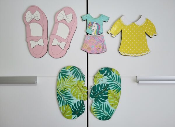 MDF Cutout Decor for Kids Wardrobe & Shoe Rack