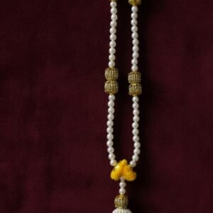Handmade White Pearl Golden Bolls graceful Garland
