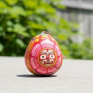 Pattachitra Hand-Painted Coconut Shell |Good Luck | Hanging Decor | Lord Jagannath