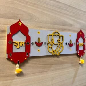 Handcrafted Ganesha & Shubh Laabh Decorative Wall Hanging